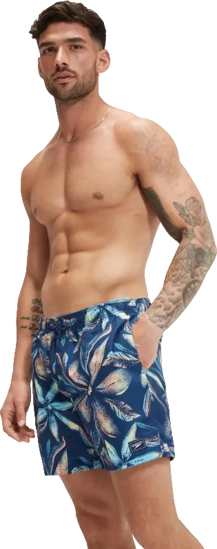 Шорты Mens Digital Printed Leisure 16" Watershort син-оранж - 2