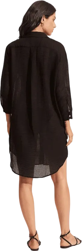 Туника Seafolly Longshore Cover Up (Black) - 2