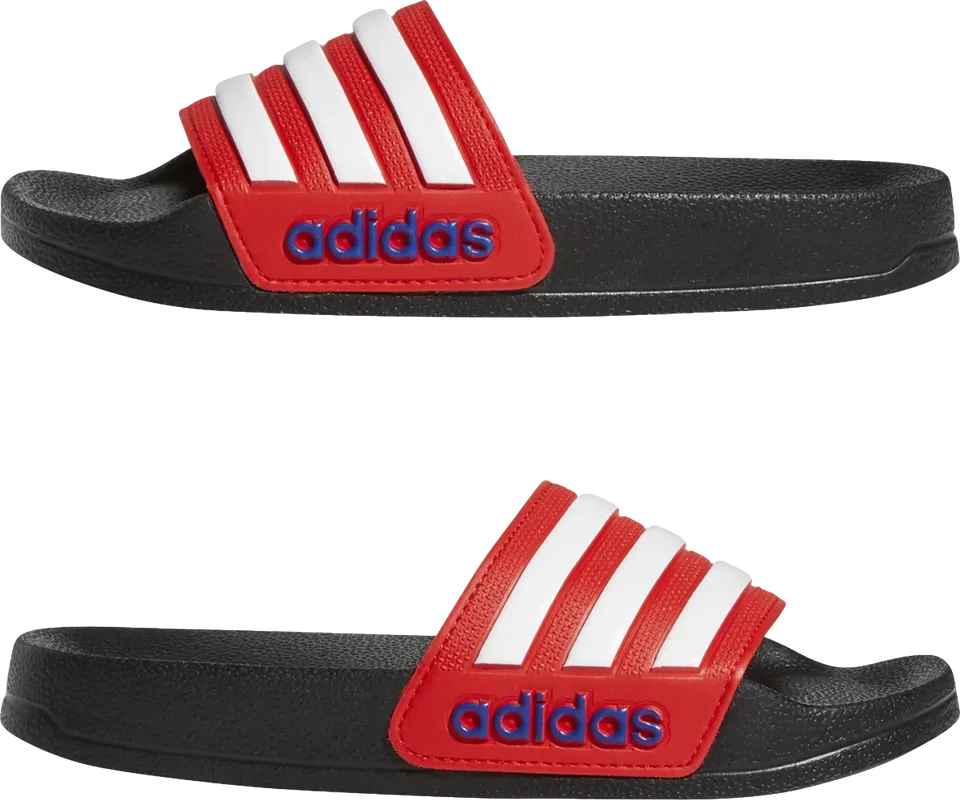 Шлепанцы Adidas (Slides Sandales) SHOWER Черный-Красный - 2