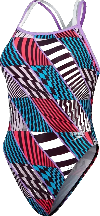 Купальник Speedo ALOV DIGI STARBK 1PC AF RED/BLUE - 4