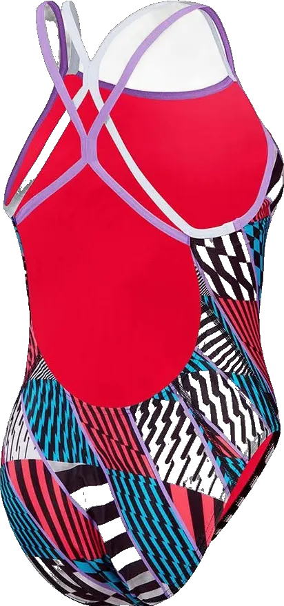 Купальник Speedo ALOV DIGI STARBK 1PC AF RED/BLUE - 3