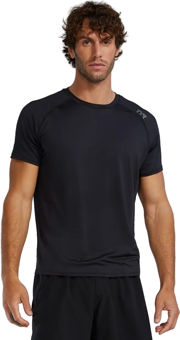 Футболка TYR Men's ClimaDry Men's Raglan Tech Solid Heather (001) - 1