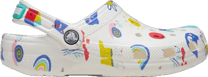 Детские сабо Crocs Classic Doodle Print Clog - 4