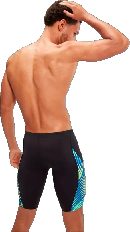 Джаммеры мужские Speedo Allover Digital V-Cut Jammer (сине-зел) - 2