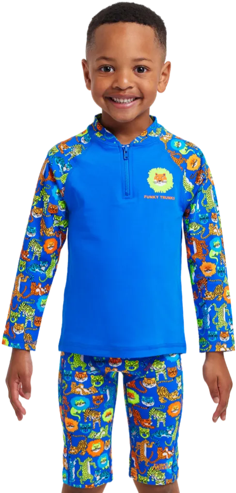 Лонгслив FUNKY TRUNKS Toddler Boys Big Cat Bash - 1