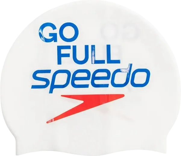 Шапочка силиконовая Speedo белый/голубой р. One Size
