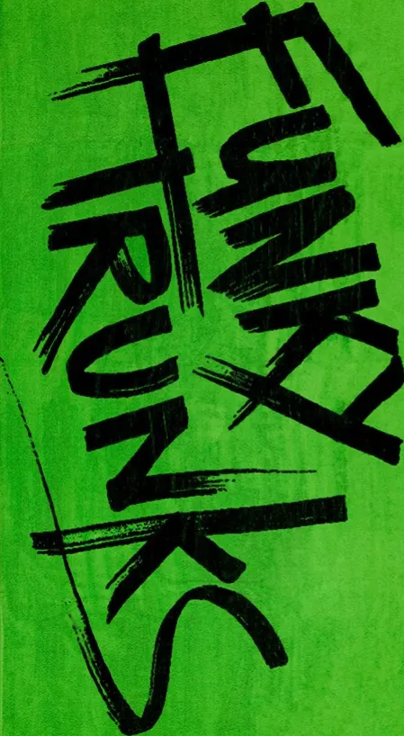 Хлопковое полотенце FUNKY TRUNKS Tagged Green