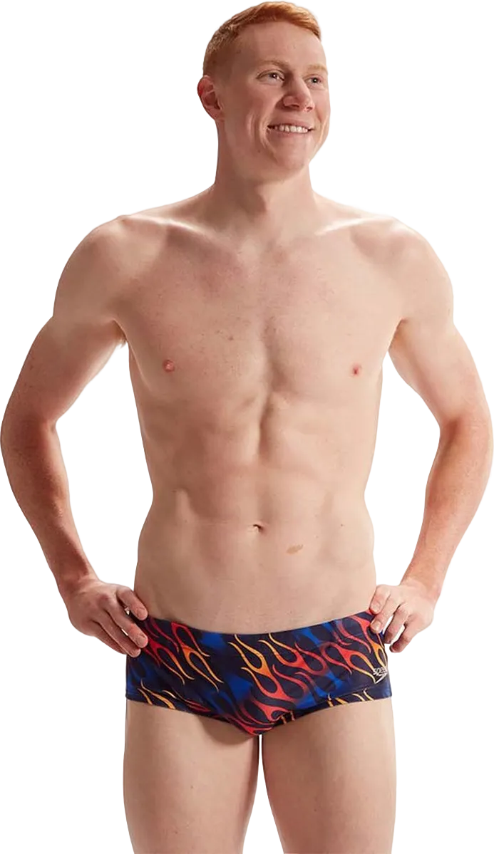 Плавки Speedo CLUB ALOV DIGI BF 13.5CM AM BLUE/RED - 1