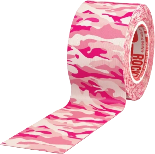 Кинезио тейп Rocktape Classic, 5 см х 5 м, Pink Camo - 1