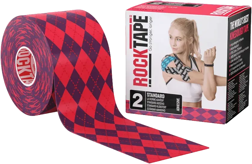 Кинезиотейп Rocktape print (Argyle pink)