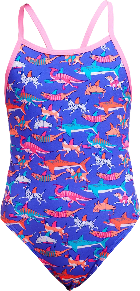 Купальник FUNKITA Girl's Doggie Paddle - 3