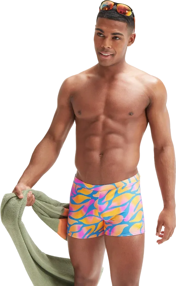 Плавки-шорты Speedo escape (синий,фиолетовый,оранжевый) - 1