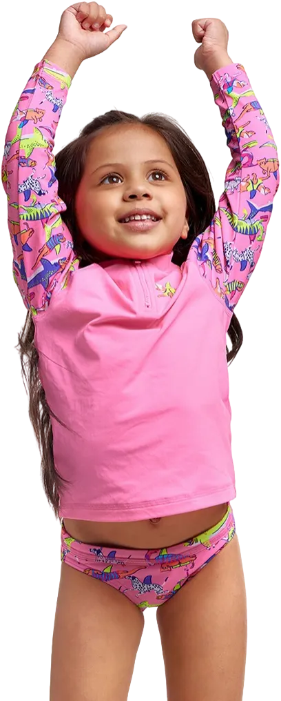 Купальник FUNKITA Toddler Girl's Learner Lane Zippy Rashie & Brief - 1