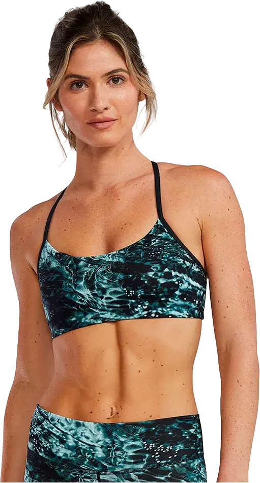 Топ TYR Womens's Joule Elite High Neck Scoopnk Sports Bra - Aquifier (014) - 1
