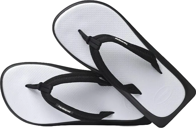 Шлепанцы для пляжа Havaianas Tradi Zori White Black - 2