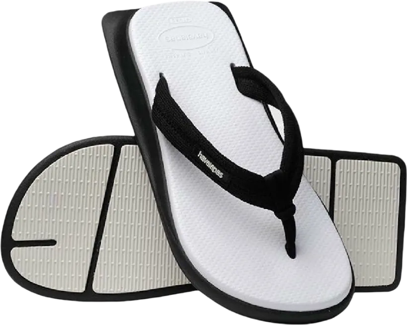Шлепанцы для пляжа Havaianas Tradi Zori White Black - 3