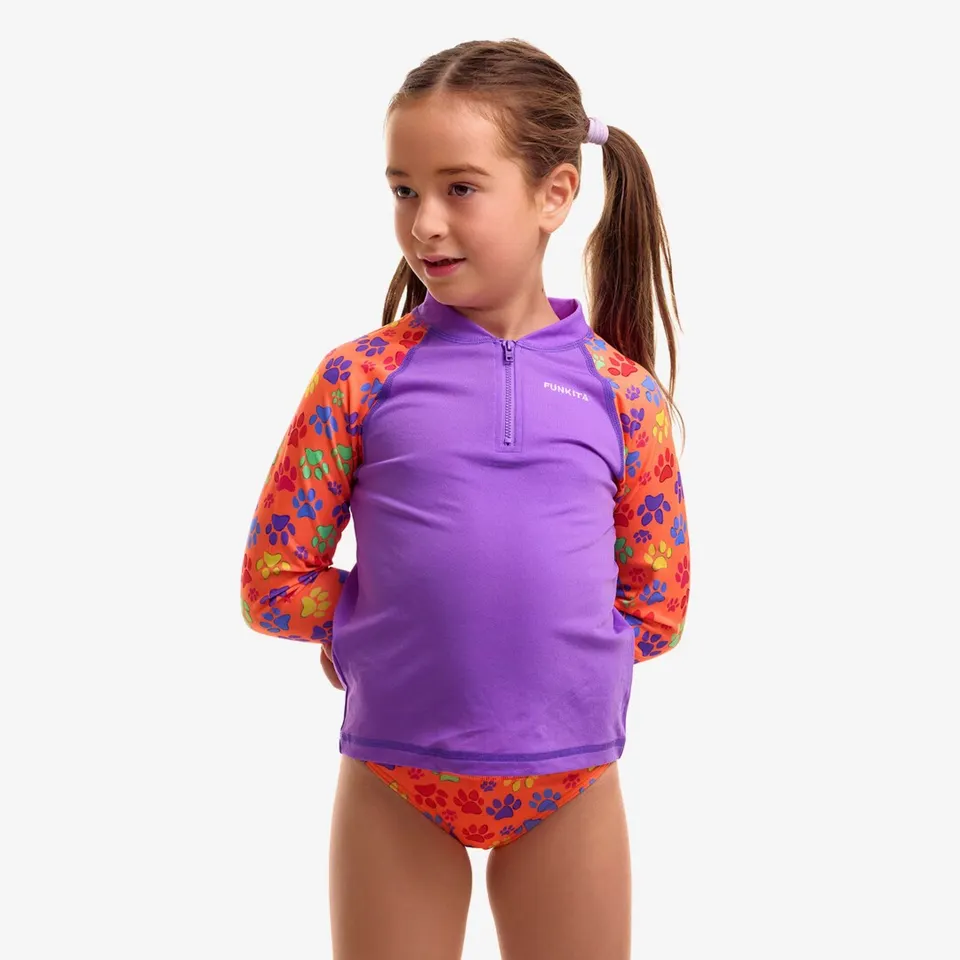 Купальник FUNKITA Toddler Girl's Paw Paw (Zippy Rash Vest) - 1
