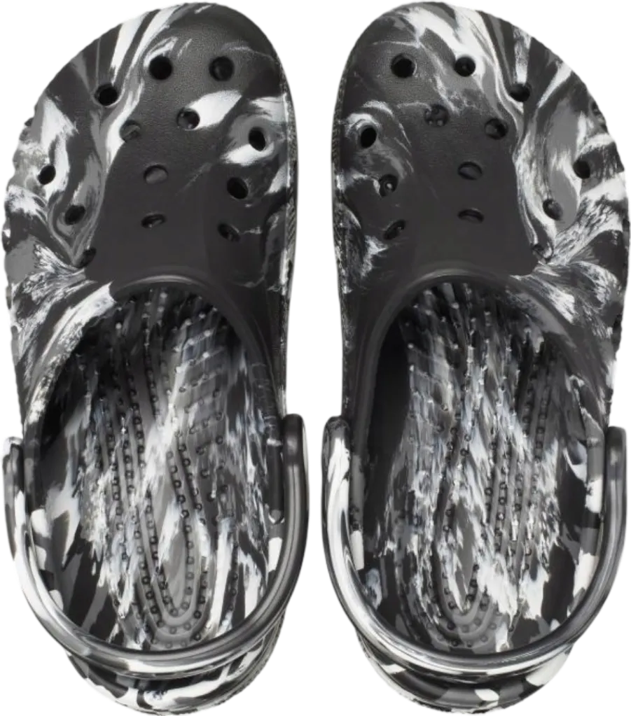 Сабо Crocs Baya Marbled Clog BLACK/WHITE - 1