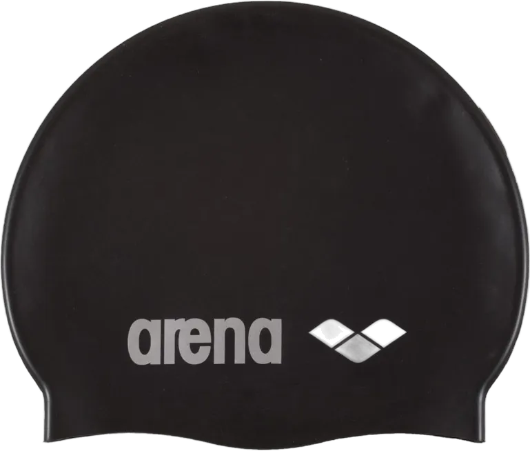Arena Шапочка для плавания CLASSIC SILICONE black-silver