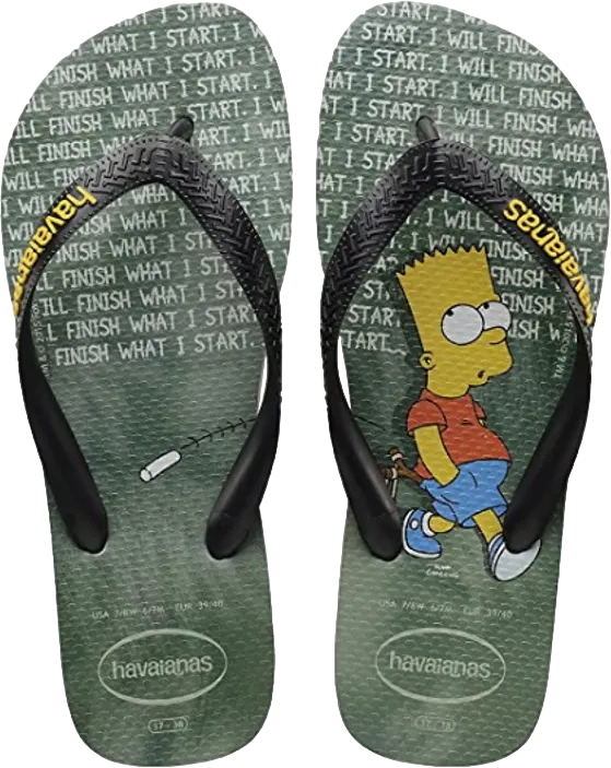 Шлепанцы Havaianas Kids H.Simpsons Cinza Gelo