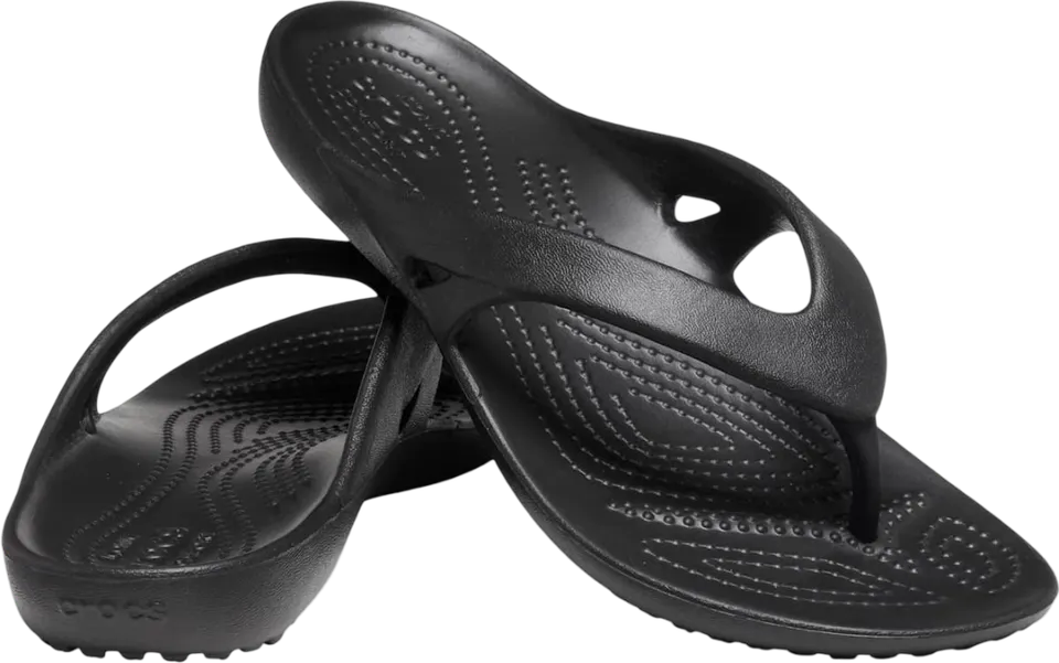 Шлепанцы женские Crocs Kadee II Flip black noir - 2