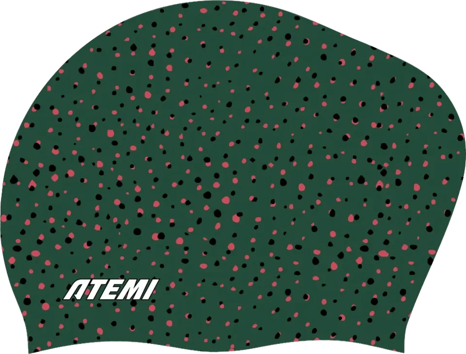 Шапочка для плавания Atemi long hair cap Point green