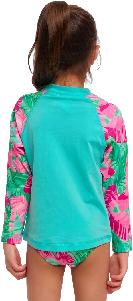 Купальник FUNKITA Toddler Girl's Tropic Palm Zippy Rash Vest - 2