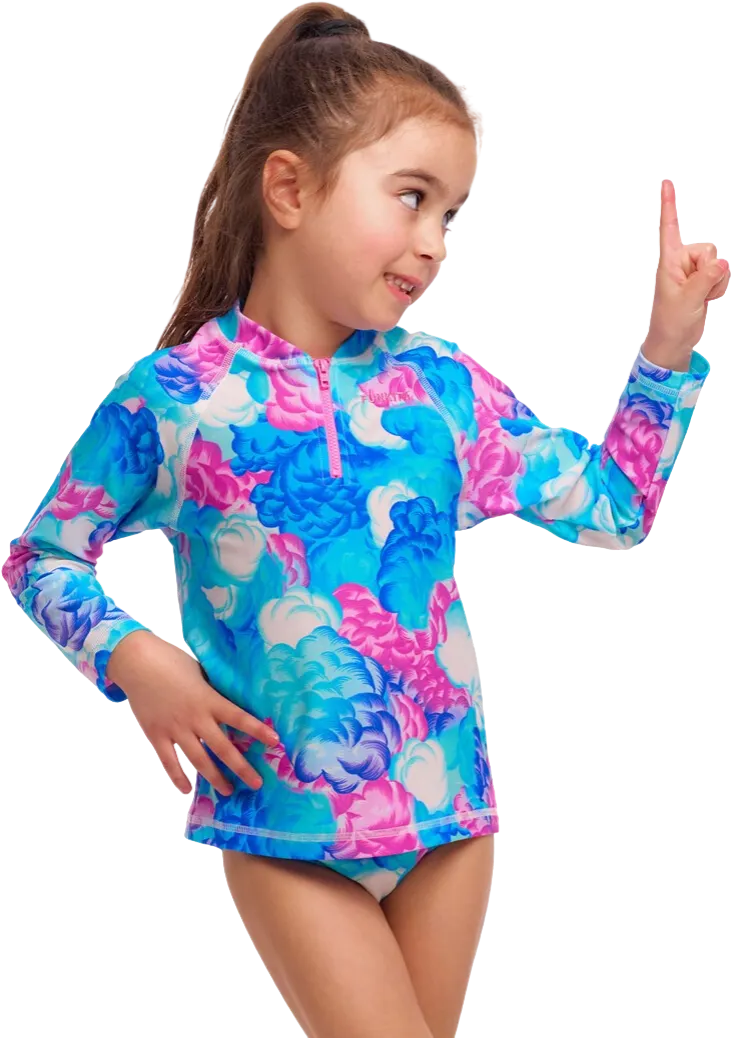 Купальник FUNKITA Toddler Girl's Cloud Street Zippy Rashie & Brief - 1
