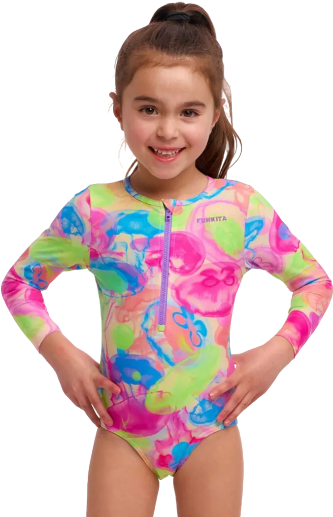 Купальник FUNKITA Toddler Girl's Sweet Sting Sun Cover - 1