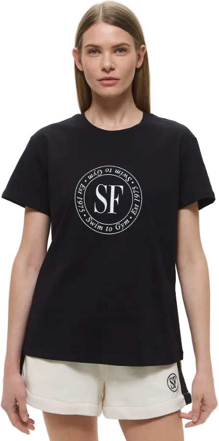 Футболка Seafolly Heritage T-Shirt 1975 - Black - 1