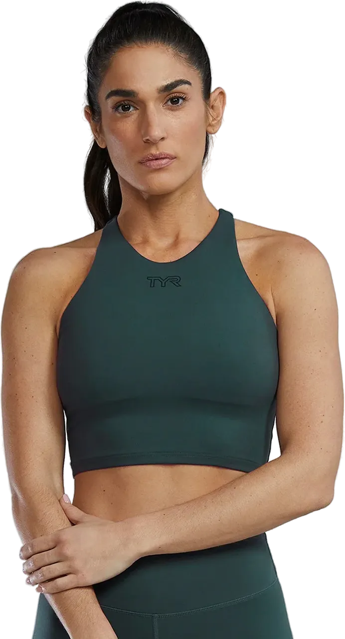 Топ TYR Womens's Joule Elite High Neck Sports Bra Solid (321) - 1