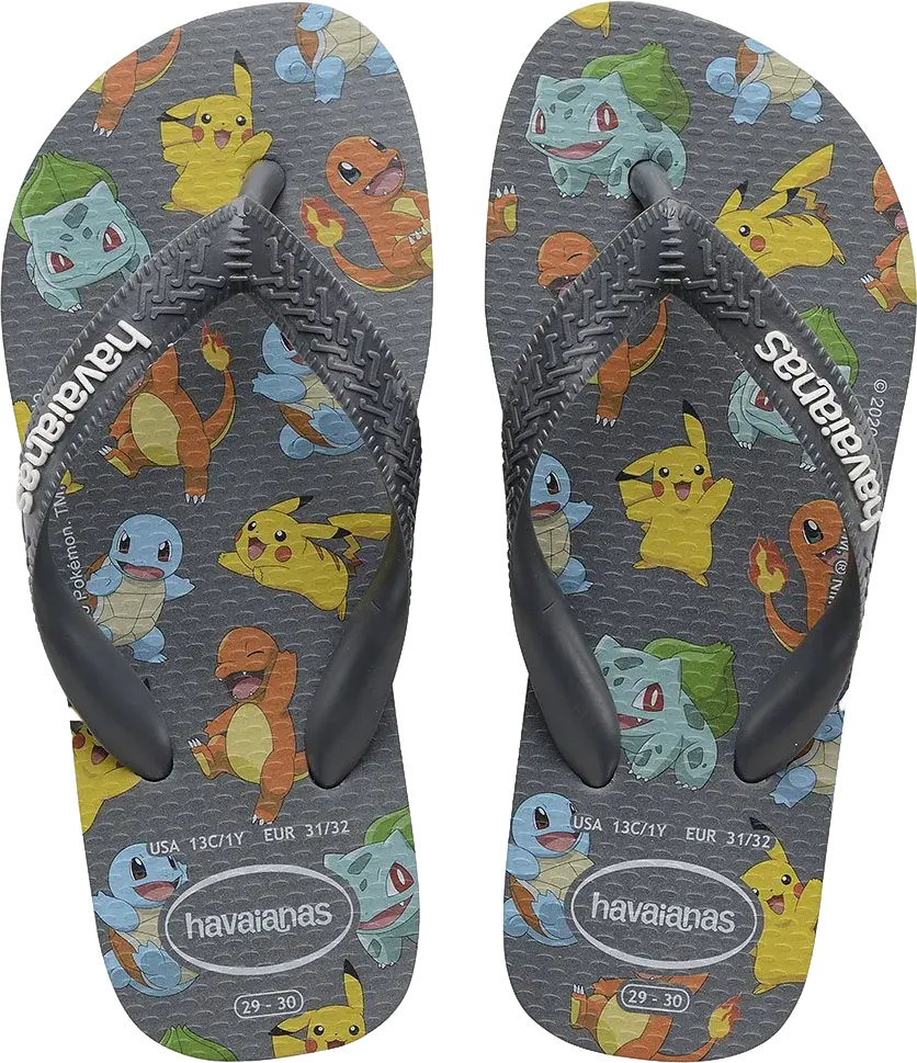 Шлепанцы Havaianas Top Pokemon Grafite