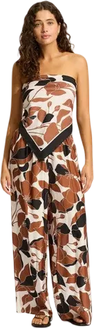 Шарф Seafolly Secret Garden Scarf (Black) - 1