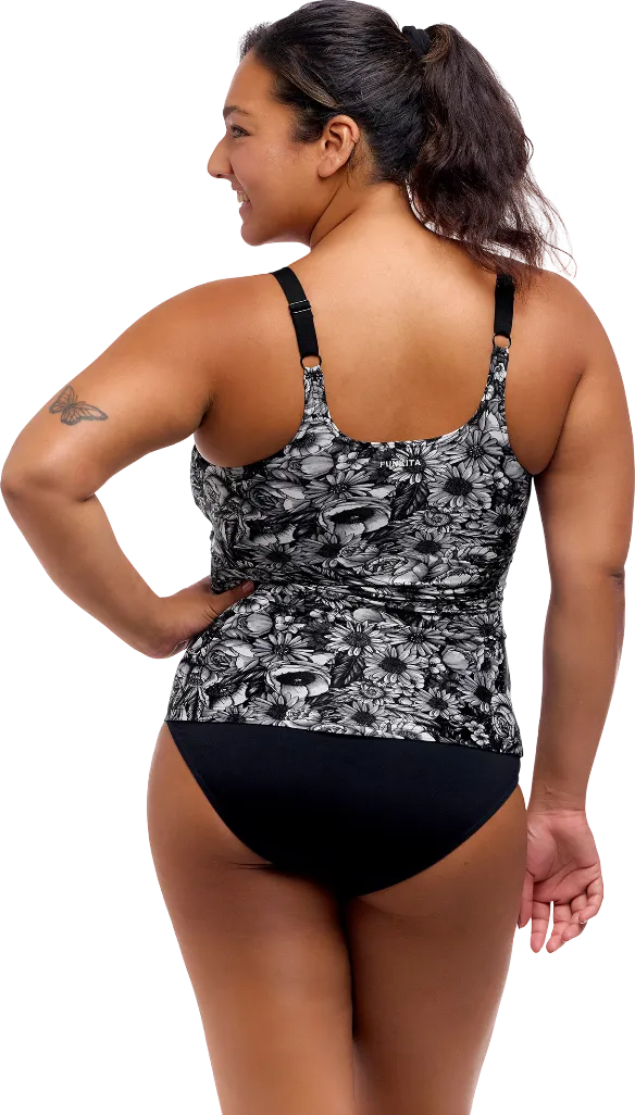 Купальник FUNKITA с поддержкой Nights Rose (Scoop Neck Tankini Top & Brief) - 2