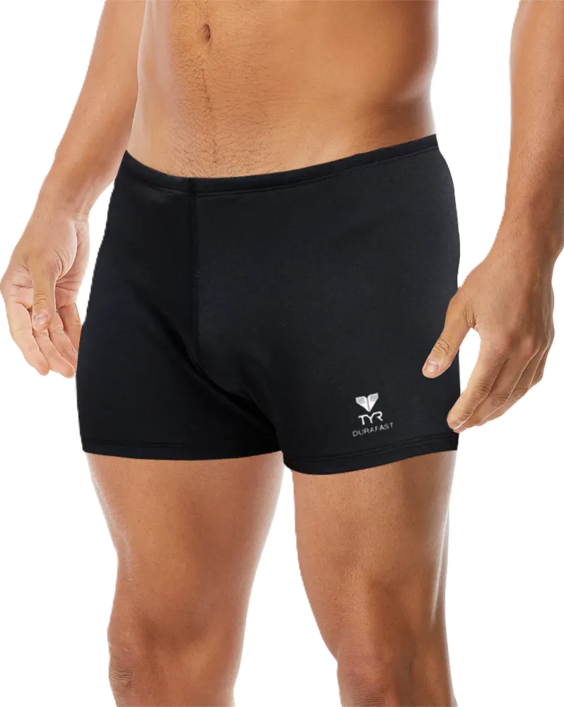 Шорты TYR Durafast Elite Solid Square Leg (001) - 1