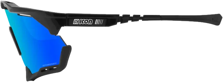 Очки Scicon Aeroshade XL Black Gloss/lens SCNPP Multimirror Blue - 3