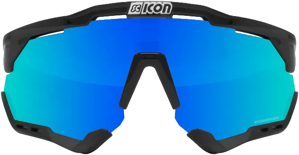 Очки Scicon Aeroshade XL Black Gloss/lens SCNPP Multimirror Blue - 1