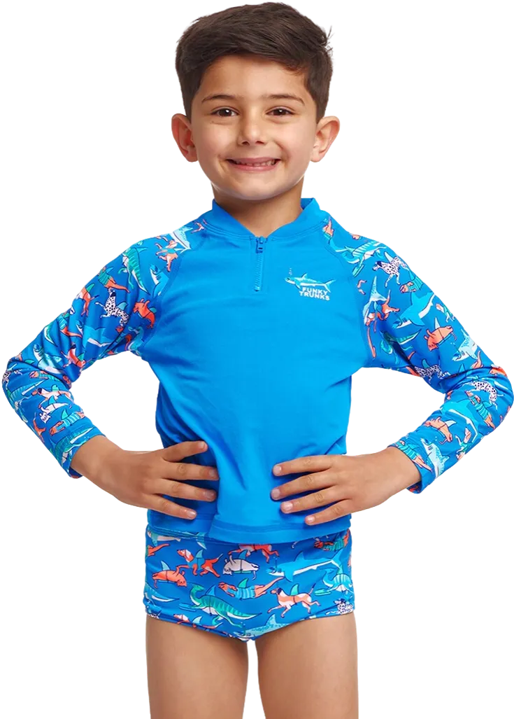 Лонгслив FUNKY TRUNKS Toddler Boys Fin Swimming - 1