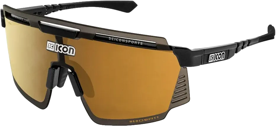 Очки Scicon Aerowatt Black Gloss/SCNPP Multimirror Bronze - 2