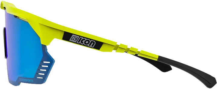 Очки Scicon Aeroshade Kunken Yellow Fluo/lens SCNPP Multimirror Blue + Clear - 3