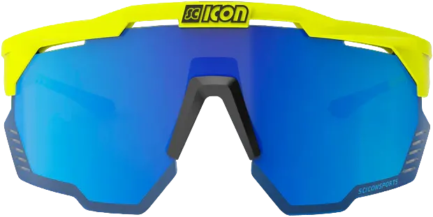 Очки Scicon Aeroshade Kunken Yellow Fluo/lens SCNPP Multimirror Blue + Clear - 1