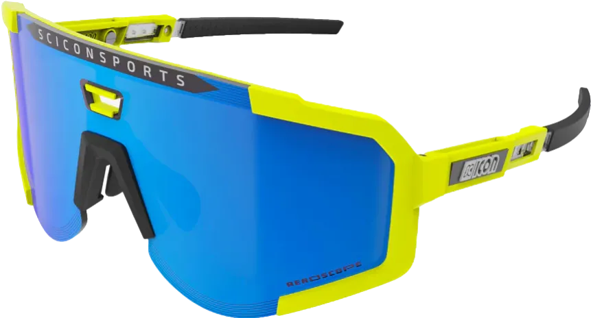 Очки Scicon Aeroscope Yellow Fluo/lens SCNPP Multimirror Blue + Clear - 2