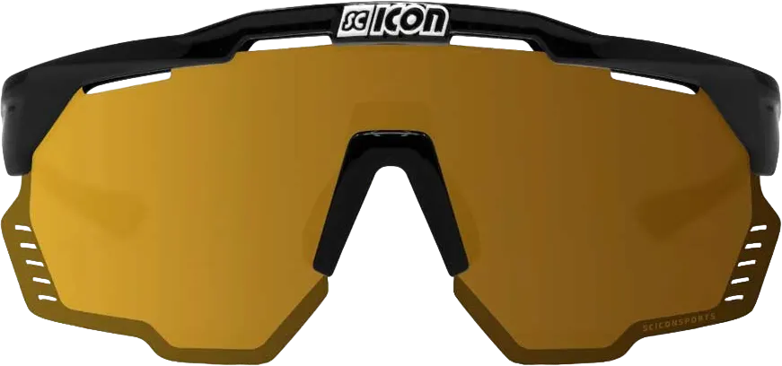 Очки Scicon Aeroshade Kunken Black Gloss Multimirror Bronze - 1