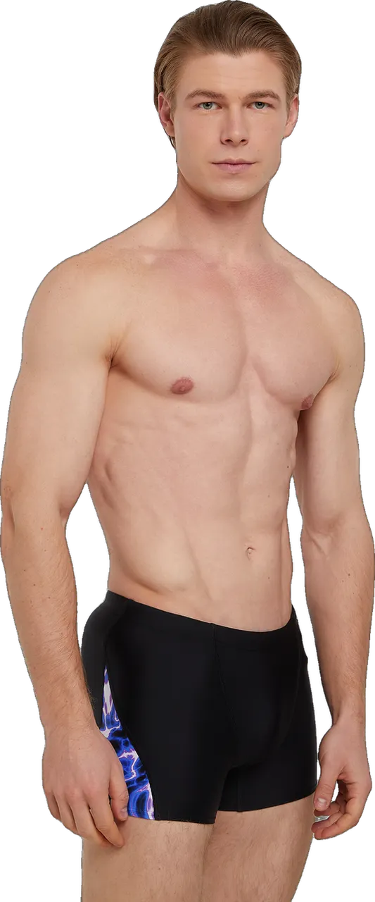Боксеры Speedo Alov Digi V-cut (Черный/Фиолетовый) - 1