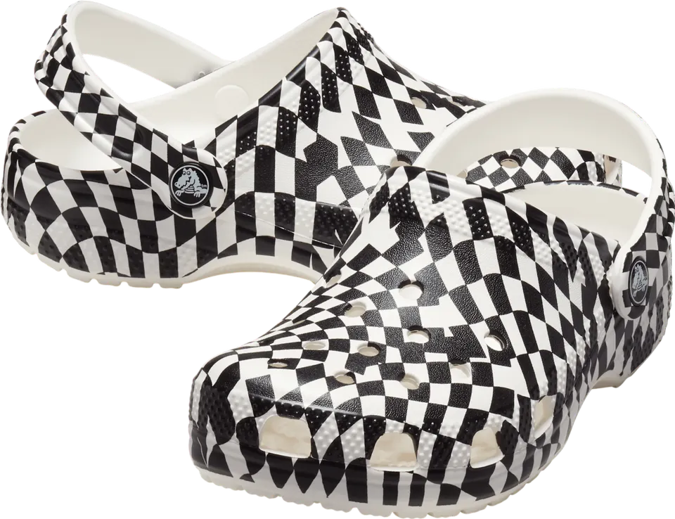 Crocs classic warped checker clog - 2