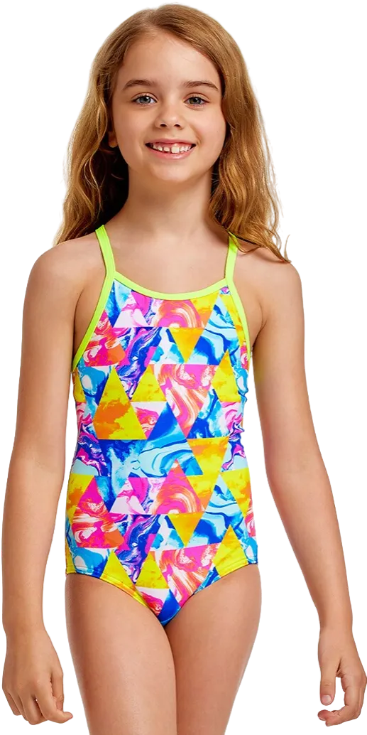 Купальник FUNKITA Toddler Girl's Swirl Stopper - 1