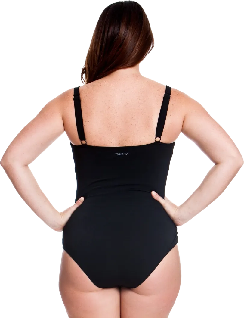 Купальник FUNKITA с поддержкой Still Black (Ruched) - 2