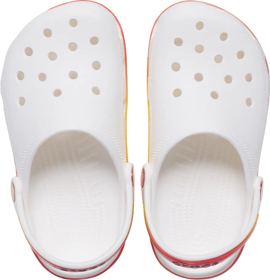 Сабо детские Crocs Classic Reflector Clog (White/red/yellow) - 1