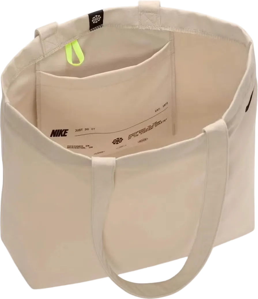 Сумка на плечо Nike Heritage 2.0 Tote Bag OATMEAL/VOLT (22L) - 2