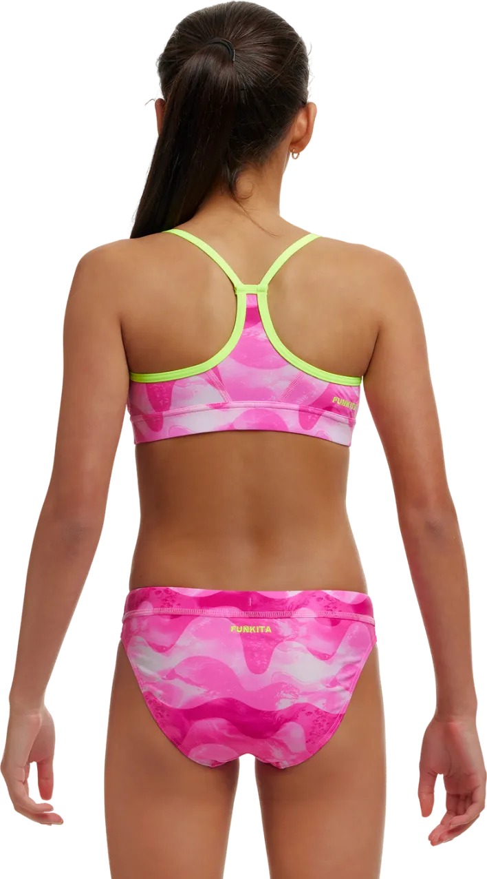 Купальник FUNKITA Girl's Pink Caps - 2